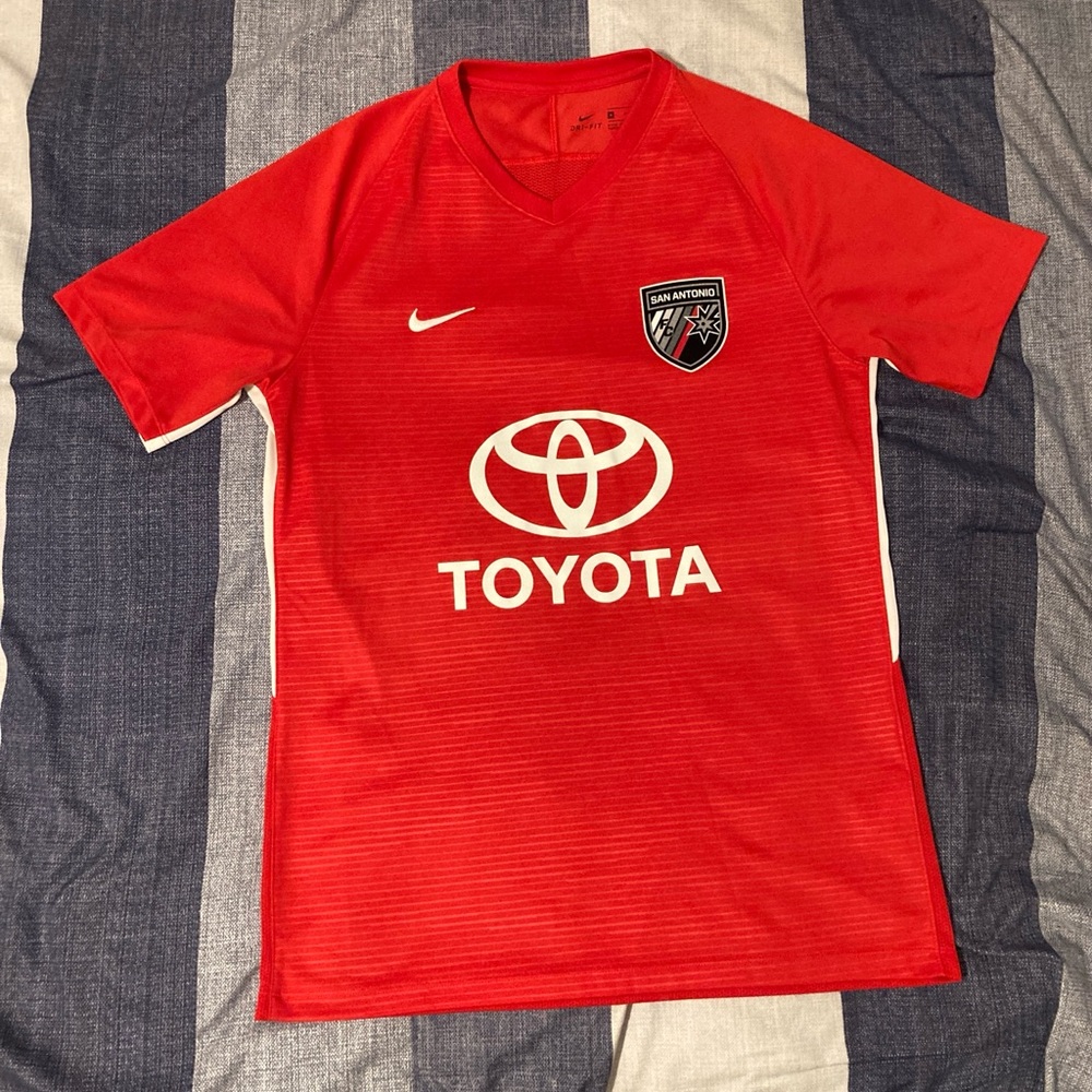 Nike San Antonio FC Toyota Soccer Jersey Sz M Mens Unisex Red